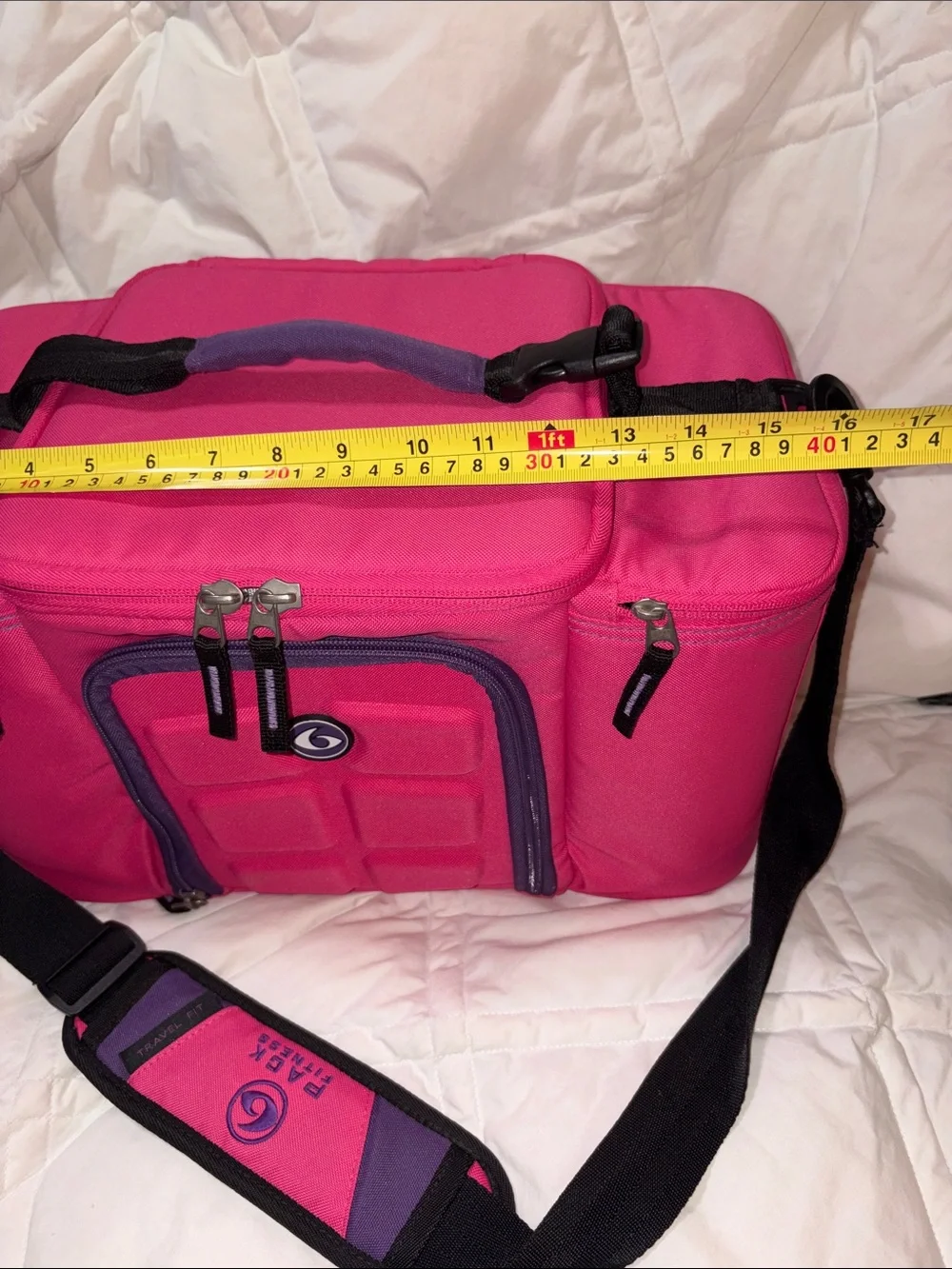 Six Pack Fitness Innovator Insulated Cooler Bag Black Meal Prep Management